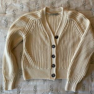 Everlane Cotton Knit Button Cardigan
